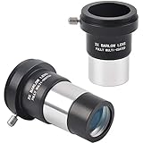 Solomark 2X beschichtet Barlowlinse/Kamera T-Adapter für 1.25" Teleskope Okular - akzeptieren 31,7mm Filter