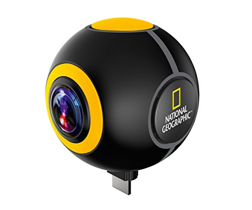 National Geographic Android Streaming Action Kamera Spy mit 720° Bild- und Video in HD Auflösung und Liveübertragung