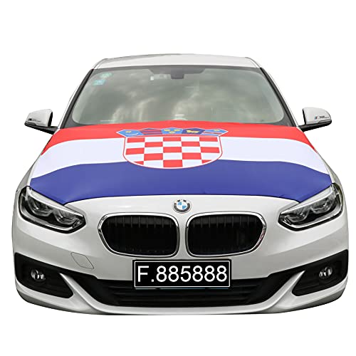 Sonia Originelli Motorhauben Fahne Autoflagge Überzieher Fanartikel WM EM Farbe: Kroatien