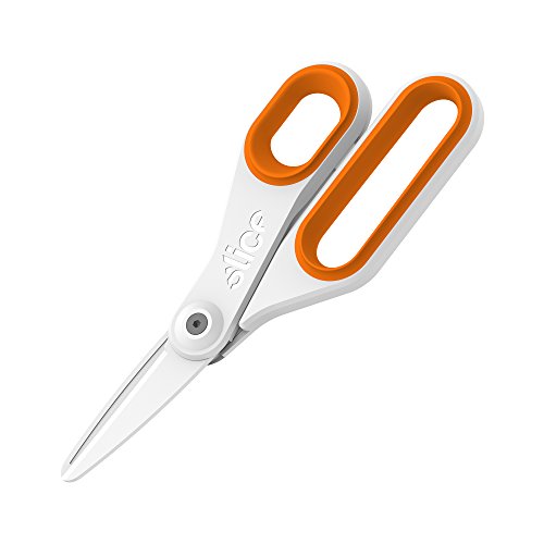 Slice Scissors 10545 große Keramikschere, sichere Wahl, abgerundete Spitze, rostet Nicht, BPA-und bleifrei, lebensmittelecht, hält 11 x länger als Stahl, 1 Pack