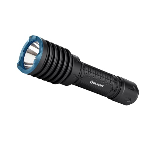 OLIGHT Warrior-X 3 Kit | Taktische Taschenlampe mit kaltweißer LED, Fernbedienungstaste, 3 Filter, Kunststoffklemme und Magnetladung, Leistung 3500 Lumen, Intensität 12100 Candelas, Reichweite 560 m |