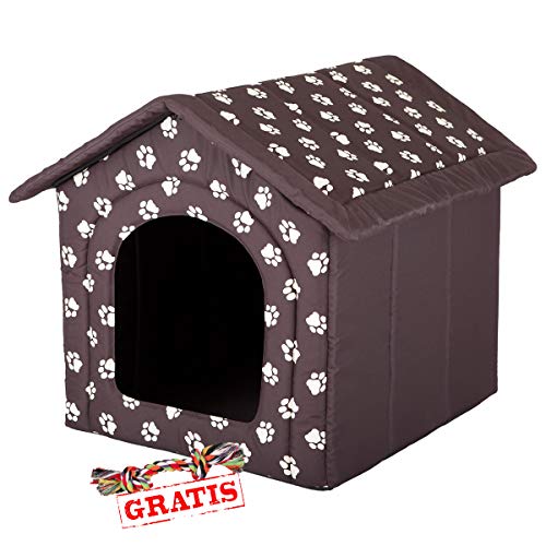 HobbyDog BUDBWL3 + Spieltau gratis Hundehöhle Katzenhöhle Hundebett Hundehaus Schlafplatz Hundekorb Hund Haus Hundehütte R1-R6 (R2 (44 x 38 cm))