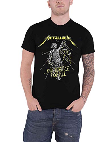 Metallica T Shirt and Justice for All Tracks Band Logo Nue offiziell Herren XL