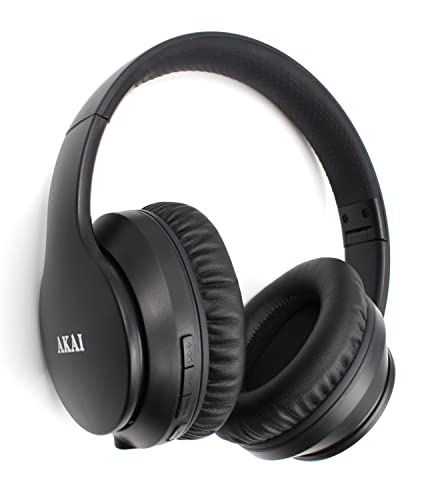 AKAI Bluetooth Kopfhörer mit ANC Over-Ear Active Noice Cancelling - 40mm Treiber, Bluetooth 5.0, 10h Musikwiedergabe - Komfortabel und leicht