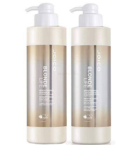 Joico Blonde Life Brightening Set - Shampoo 1000ml + Conditioner 1000ml + 2x Pumpen