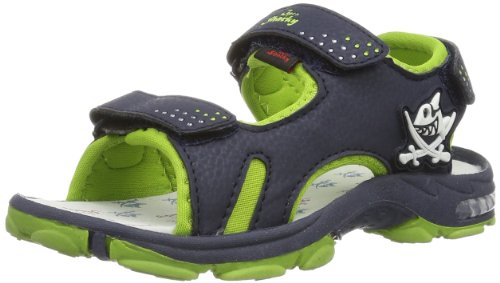 Capt'n Sharky Jungen 410301 Slingback, Blau (Navy/grün 5), 35