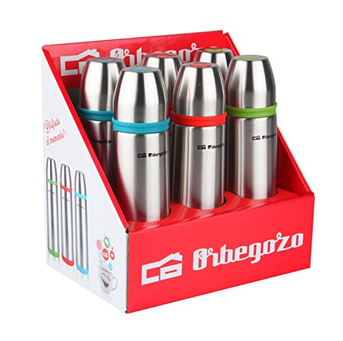 Orbegozo Set TRL 5500 – Set von 6 Thermoskanne Flüssigkeit, INOX, 3 Farben, 500 ml