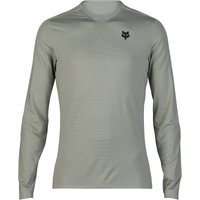 Fox Racing Men's Koszulka ROWEROWA Z DŁUGIM RĘKAWEM Fox Flexair Ascent Grey VIN XL T-Shirt
