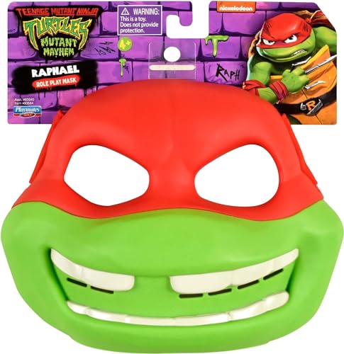 Teenage Mutant Ninja Turtles 83564 Mutant Mayhem Raphael Rollenspielmaske Ideales Geschenk für Jungen von 4 bis 7 Jahren und TMNT-Fans, Rot, je