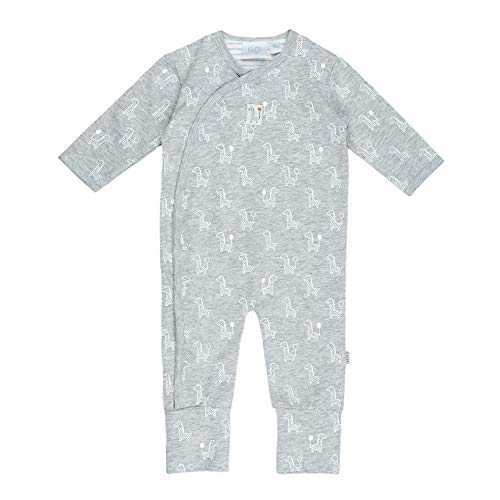 Feetje Baby-Jungen Overall mit Klappfuß - Giraffe, grau Melange, 62