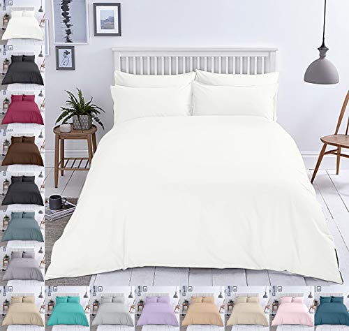 Mixibaby Bettwäsche Baumwolle Renforce Reißverschluss Größe Design 2-3 teilig Wählbar, Farbe Bettwäsche:Weiß, Größe:155 x 220 cm