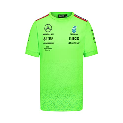 MERCEDES AMG PETRONAS Formula One Team - 2023 Team-Setup-T-Shirt - Grün - Männer - Größe: 3XL