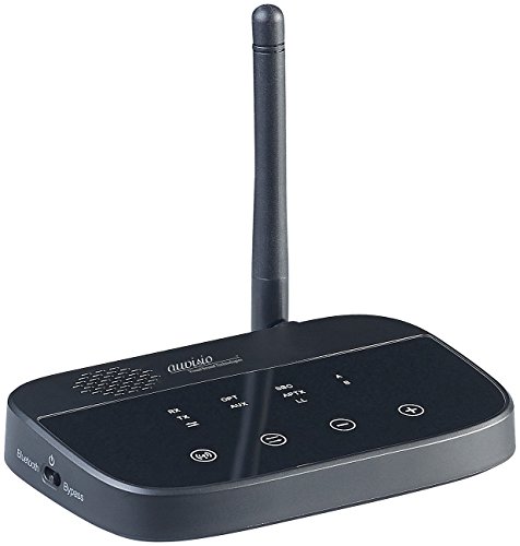 auvisio Transmitter, Bluetooth: 2in1-Audio-Sender & -Empfänger, Bluetooth 4.2, aptX, 50 m Reichweite (Audio Transmitter)