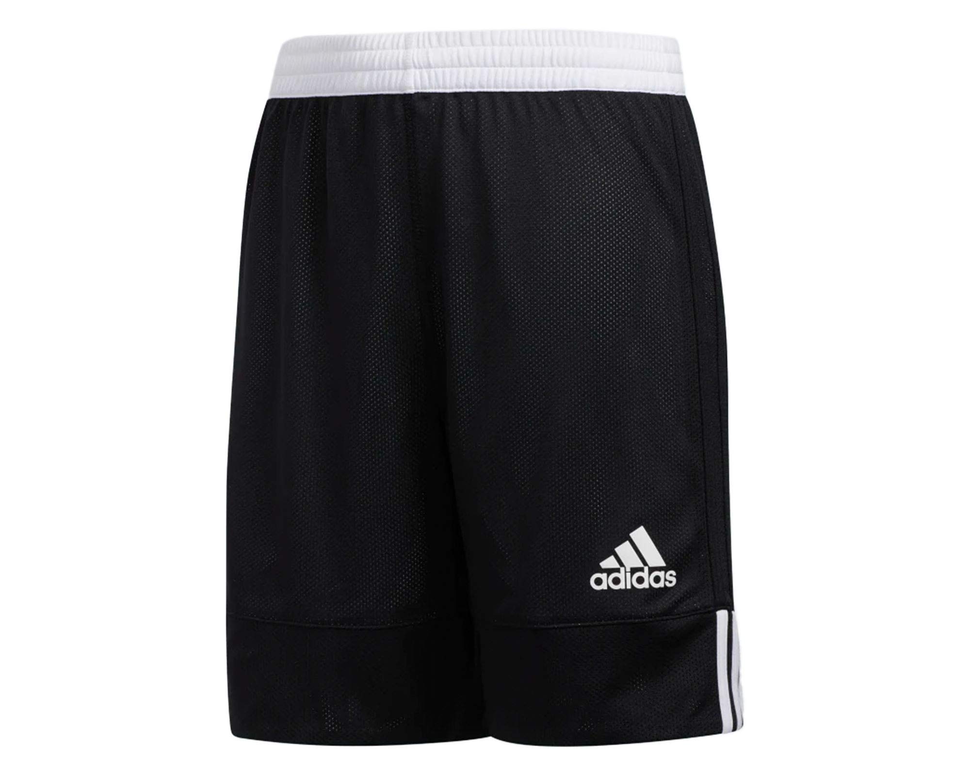 Adidas Jungen 3G Speed Reversible Basketball-Shorts, Schwarz-Weiss, 7-8A
