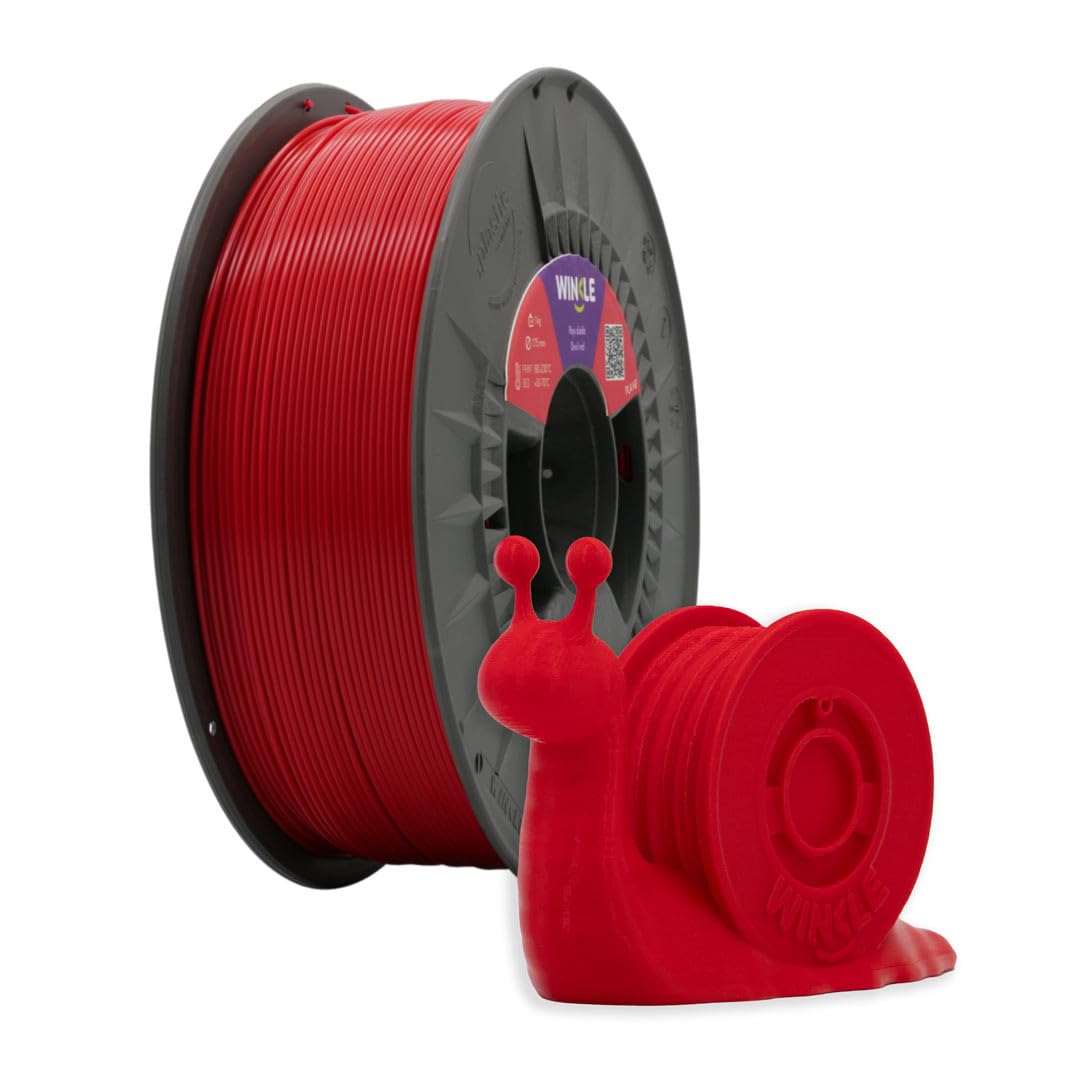 Winkle Filament Pla 870 | Pla 1,75 mm | 3D-Druck | Pla 870 | 3D-Druck | Ingeo 870 | Farbe Teufelsrot | Spule 1000 g