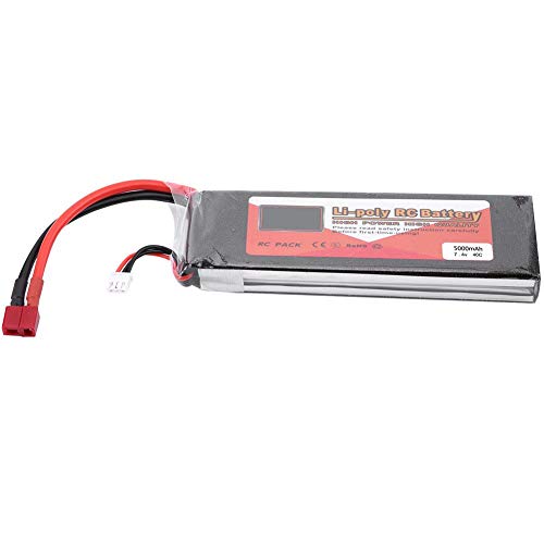 RC LiPo Batterie, ZOP Power 2S 7,4 V 2200 mAh 5000 mAh 3500 mAh 5500 mAh 4500 mAh Wiederaufladbare LiPo Batterie mit T-Stecker f¨¹r RC Car Avi?no Boot (5000 mAh 40C)