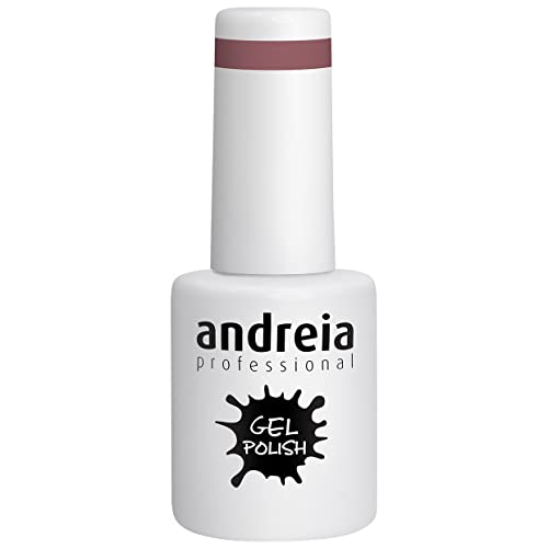 Andreia Professional Semi-Permanenter Nagelgel-Lack für UV/LED-Lampe - Intensiver Glanz und 4 Wochen haltbare Maniküre Nagelgel-Lackierung - Farbe 224 Lila - Pink und Rot - 10.5 ml