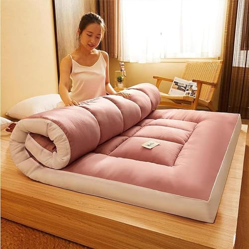 QIANMEI Japanische Futon-Matratze – 8 cm Dicke Volle Tatami-Bodenmatte, Isomatte – for Liege, Gästebett, Camping, Couch, Faltbare Isomatte (Color : D, Size : 120X200cm)