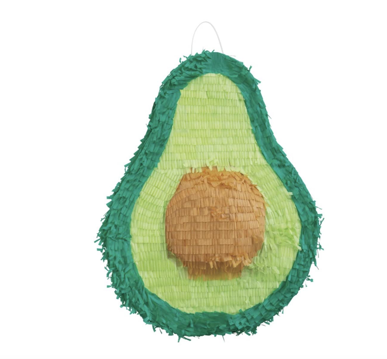 Unique Avocado-3D-Piñata (38 cm x 50 cm) – handgefertigtes Papier-Fiesta-Zubehör – perfekt für Geburtstage, Feiern und lustige Avo-Liebhaber vereinen, 1 Stück