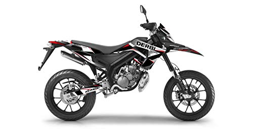 Dekorationsset für Motocross, Derbi Senda SM 50 Shine, Rot, 2018 bis 2021