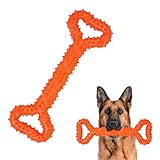 MaikcQ 33 cm langlebiges Hunde-Kauspielzeug für aggressive Kauer mit konvexem Design, starke Hundezahnreinigung, Spielzeug für mittelgroße und große Hunde