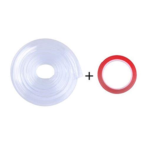 AnSafe Kantenschutz, Hochwertiges Transparentes Weiches Tischkantenschutz for Kinder Und Babys (Color : Edge Guard+tool, Size : 10m)