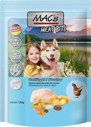 MACs Dog Meat Bits Geflügel | 9X 120g