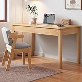 KAZUP Moderner Computertisch mit 2 Schubladen, Home-Office-Schreibtisch, Arbeitsstation, Lerntisch für kleinen Raum, PC-Arbeitstisch aus Massivholz für die Arbeit von zu Hause aus (80 x 50 x 75 cm