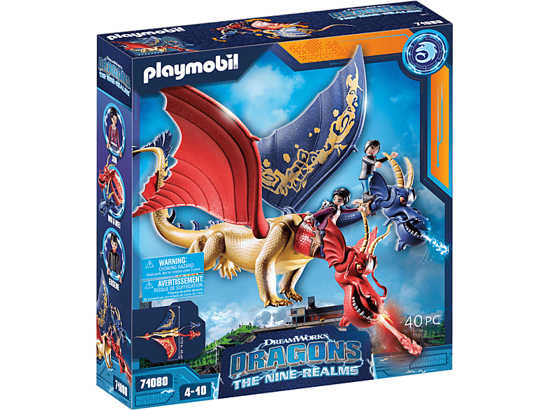 PLAYMOBIL Dragons: The Nine Realms - Wu & Wei mit Jun Spielset, Mehrfarbig