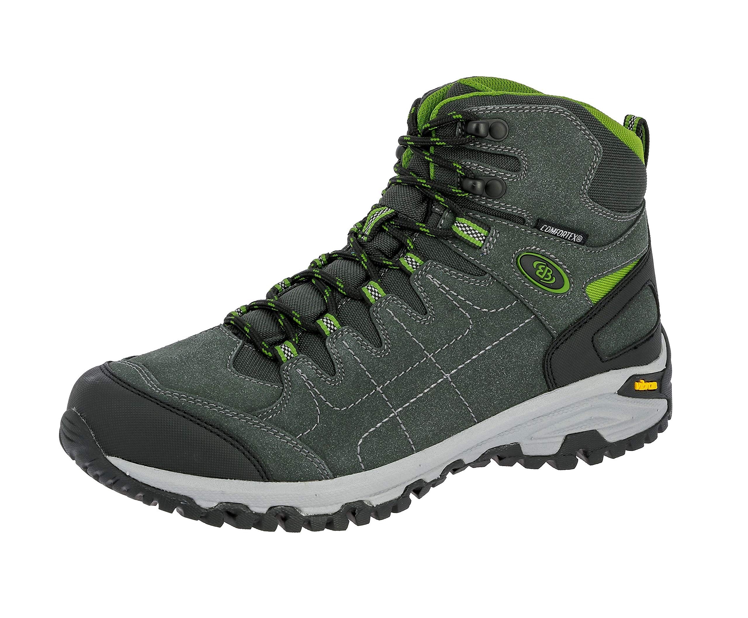 Brütting Unisex Mount Shasta High Trekking-& Wanderstiefel, Anthrazit Grün, 46 EU