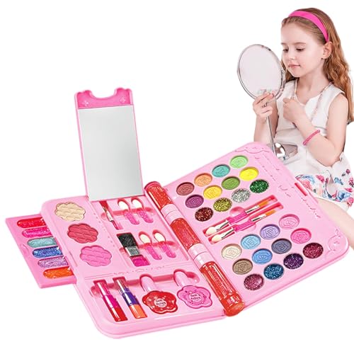Neamou Kinder-Make-up-Sets für Mädchen, Make-up-Set Mädchen-Spielzeug - Kosmetik-Make-up-Sets für Kinder | Kinder Spielen Make-up, Kinderspielzeug, kosmetisches Schönheitsset, Geburtstagsgeschenk für