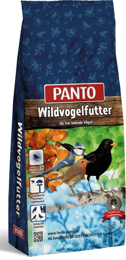 PANTO Meisenfutter – 20 kg Wildvogelfutter ganzjährig, Körnermischung für Wildvögel ohne Weizen, Hafer & Gerste, Vogelstreufutter für Meisen und andere Körnerfresser