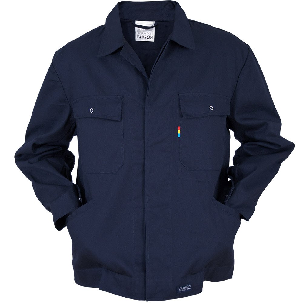 Carson Classic Workwear Arbeitsbundjacke aus reiner Baumwolle, 1 Stück, 56, marine, KTH728.HY