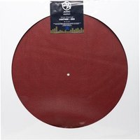 Audio Anatomy - Schallplatten Matte aus Leder (1,5 mm), rot