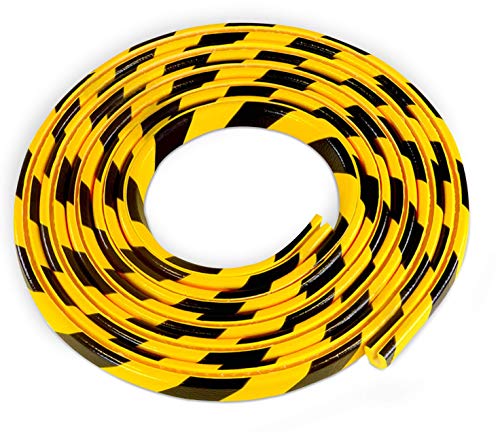 Betriebsausstattung24® Kantenschutzprofil Typ BB | gelb/schwarz | zum Aufstecken | Länge: 5,0 m
