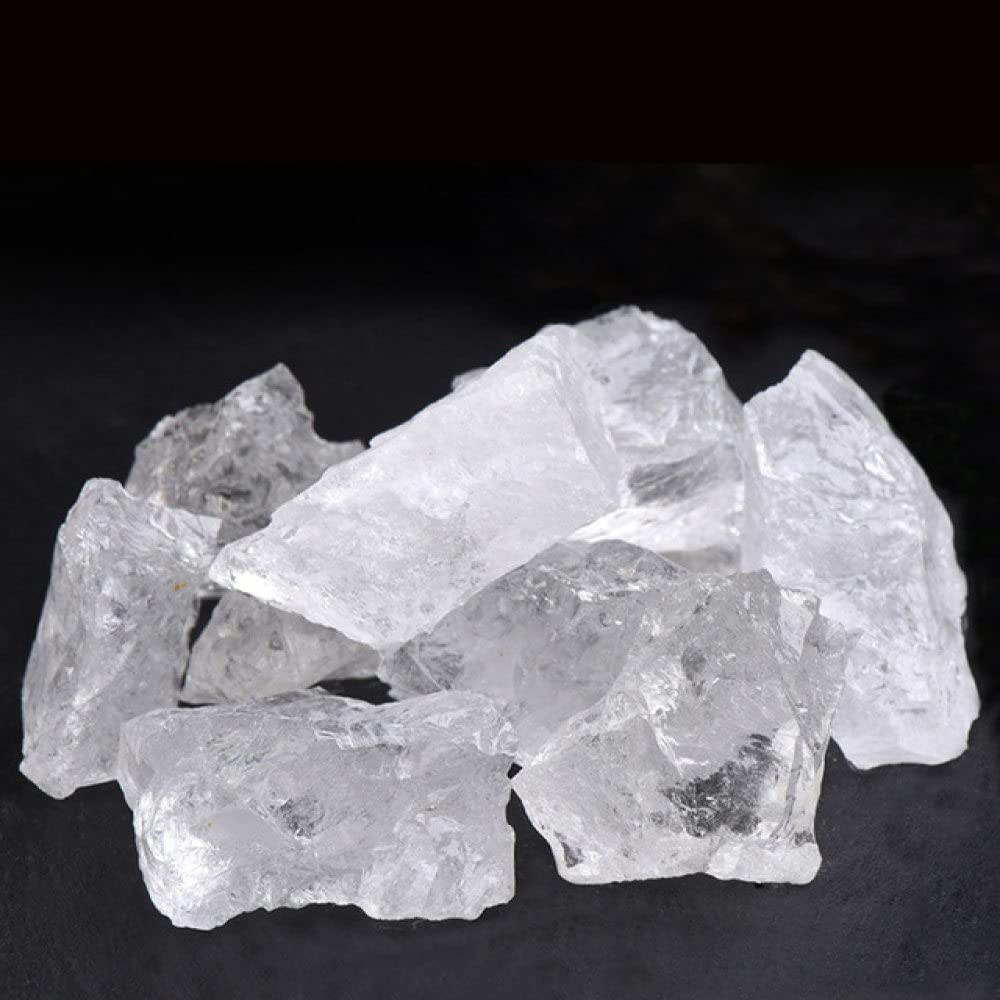 LIJUCAI 100 g Bulk Lots roher rauer Kristallquarz natürlicher Stein Amethyst Citrin Fluorit Mineralexemplar Gartendekoration, klarer Kristall