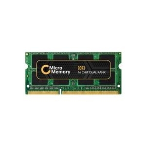 MICROMEMORY 2 GB DDR3 1066 MHz SO-DIMM Arbeitsspeicher (DDR3, Notebook, 0 - 85 °C,-25 - 95 °C, 1 x 2 GB, DIMM)