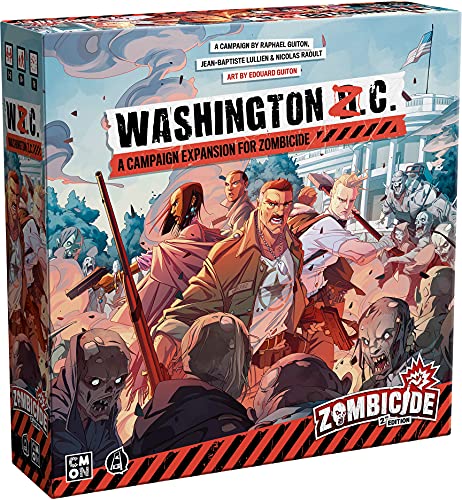 Guillotine Games Zombicide 2. Edition: Washington Z.C. Erweiterung, Brettspiel, ab 14 Jahren, 1 bis 6 Spieler, 60 Minuten Spieldauer., GUGZCD002