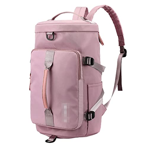 Reisetasche Sporttasche Handgepäck Tasche Weekender Bag Sporttasche Badetasche Gym Tasche Schwimmtasche Schultertaschen Reisetasche für Reise Gym (Light Pink)