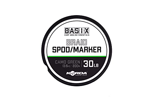 Korda Basix Braid Spod/Marker, 13,6 kg, Camouflage-Grün
