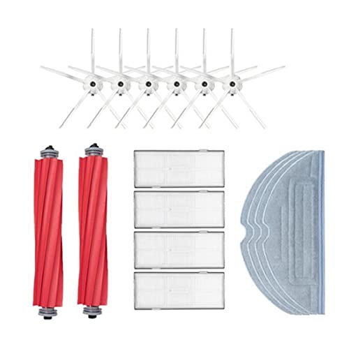 Wresetly 1 Set Hauptbürste Hepa-Filter Mopp Stoff Seitenbürste für S7 T7S T7Plus Staubsaugerteile