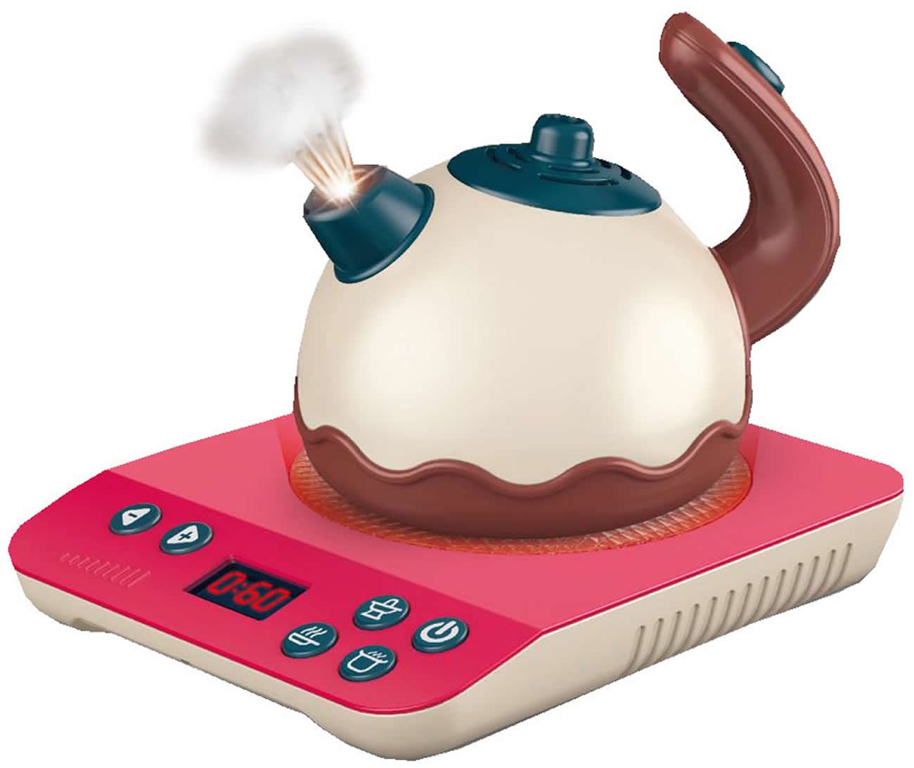 Diakakis Luna Spielküchen-Set Wasserkocher Ceran-Kochplatte m. Funktion Licht und Sound
