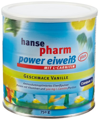 Hansepharm power eiweiß Vanille 750 gr, 1er Pack (1 x 750 g)