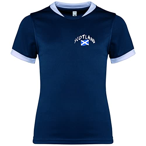 Supportershop Jungen Schottland T-Shirt, Marineblau, 12 Jahre