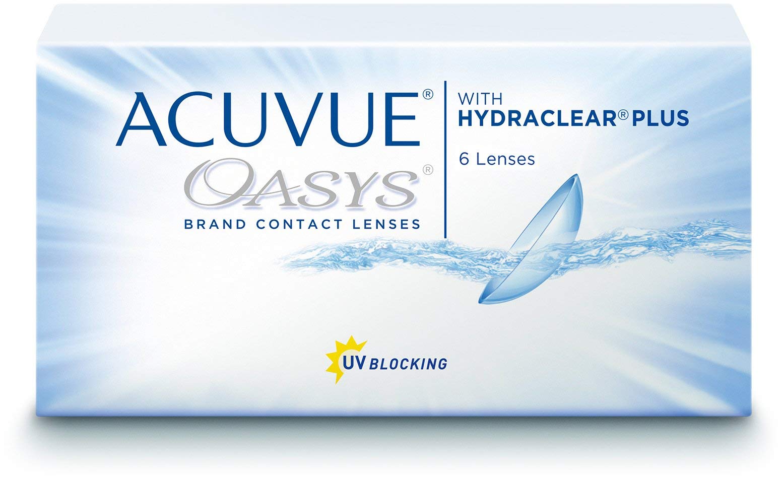 ACUVUE OASYS for Astigmatism Kontaktlinsen – 2-Wochen-Linsen für Tag und Nacht mit -0,75 dpt, Cyl -0,75, Ach 180 und BC 8.6 – UV Schutz, Austrocknungsschutz und Komfortables Tragegefühl – 6 Linsen