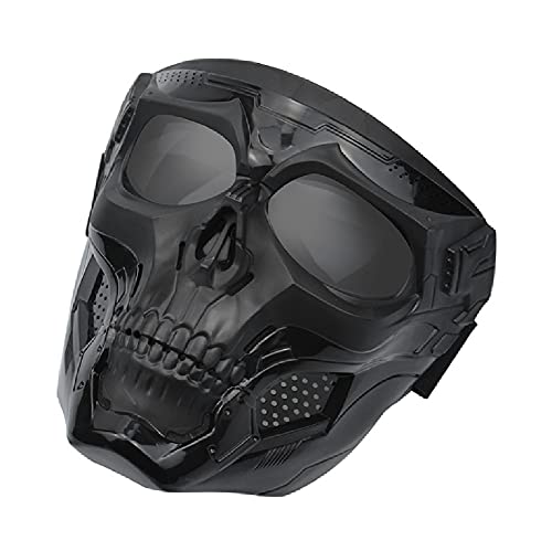 Tactical Protective Adjustable Skull Vollmaske für Airsoft Paintball Cosplay Kostüm Party Hockey Halloween Maske