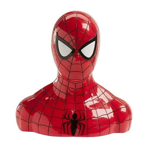Dekora - 204011 Spiderman Kinder Spardose mit Scheine aus Esspapier, rot