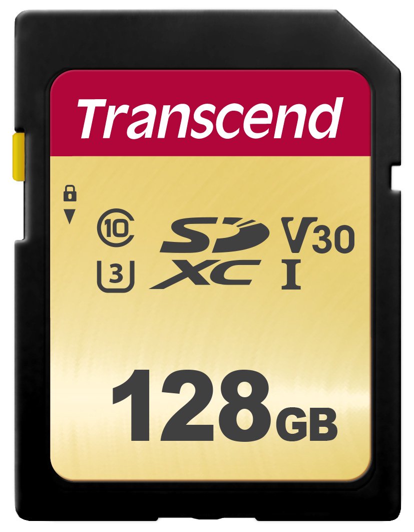 Transcend 128GB SDXC/SDHC 500S Speicherkarte TS128GSDC500S / bis zu 95 MBs lesen und 65 MBs schreiben
