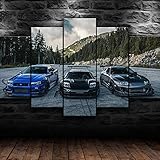 GSDFSD JDM Toyot Supra Nissa Skyline NSX Car 100X55Cm Panorama Leinwand Bild Format Wandbilder Wohnzimmer Wohnung Deko Kunstdrucke