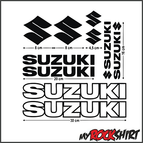 Motorrad-Aufkleber Set "SUZUKISET "Aufkleber, 30x20 cm, Profi-Qualität Motorbike Sticker Decal